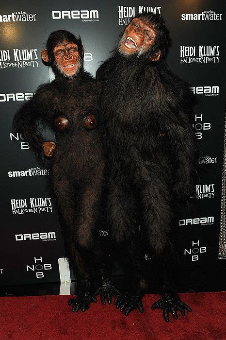 Heidi Klum and Seal dress up in ape Halloween costumes | HELLO!