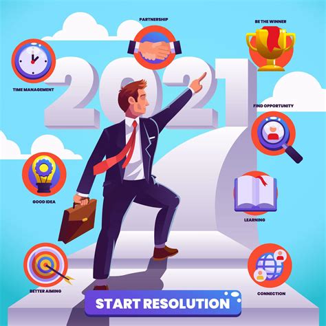 Illustration of New Year Resolution 1879993 Vector Art at Vecteezy