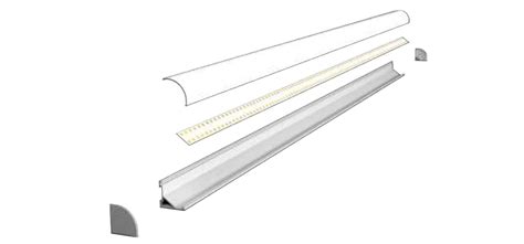 High grade LED aluminium profiles for indoor and outdoor lighting