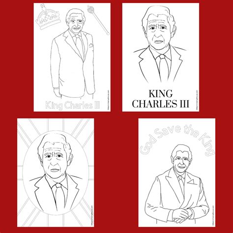 King Charles III Colouring Pages - Mum In The Madhouse