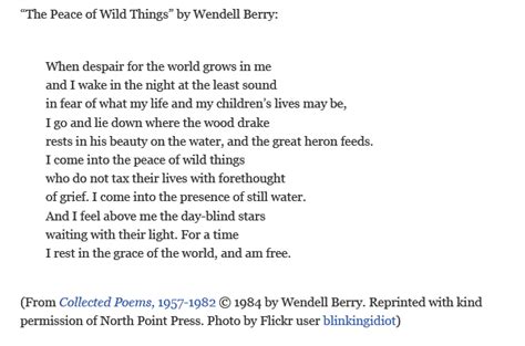 Poem by Wendell Berry | Inspirational quotes, Wendell berry, Poems