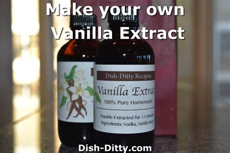 Homemade Vanilla Extract Recipe – Dish Ditty Recipes