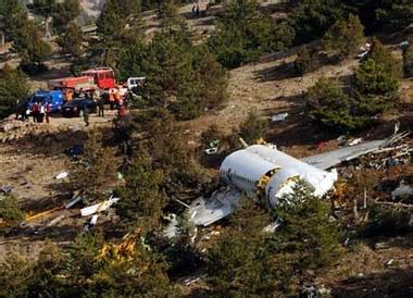 Accident of a MD-83 operated by Atlasjet Airlines - Isparta, Turkey - 1001 Crash