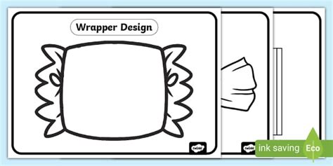 Candy and Chocolate Wrapper Design Template (teacher made)