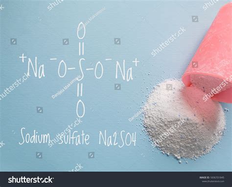 Structural Chemical Formula Sodium Sulfate Molecule Stock Photo ...