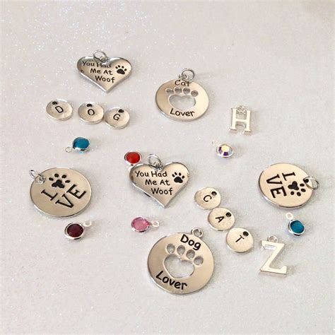 A group of my new pet Pendants and Charms. They can be personalized ...