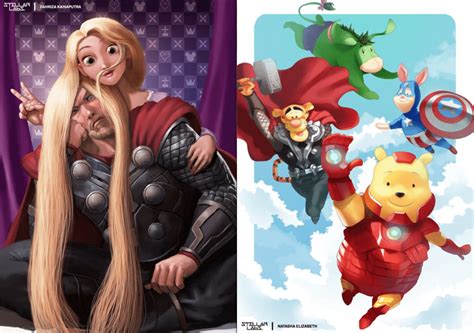 Indonesian Artists Create Must-See DISNEY x MARVEL Crossovers - Character Media