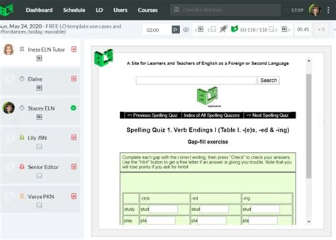 The ELN Classrooms: What's Inside? - EnglishLab.Net