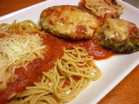 Eggplant parmesan and spaghetti | Flickr - Photo Sharing!