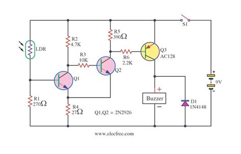 DIY LDR Switch Circuits - ElectroSchematics.com