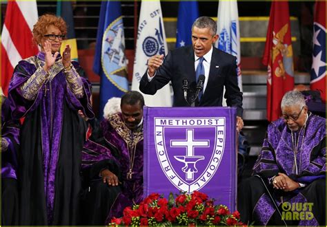 Obama Sings 'Amazing Grace' During Eulogy for Rev. Pinckney (Video): Photo 3402590 | Barack ...