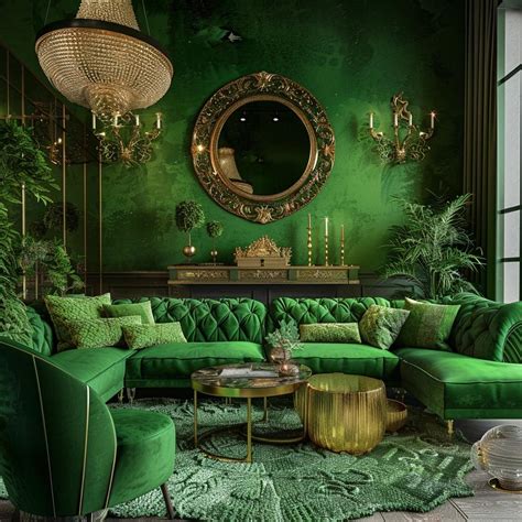 Unveiling Elegance: Transform Your Space with Green and Gold Living Room Magic.