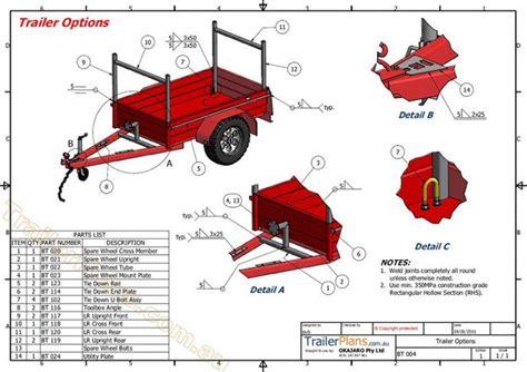 Box Trailer Plan - TRAILER PLANS - Plan~Build~Save | Remolques de ...