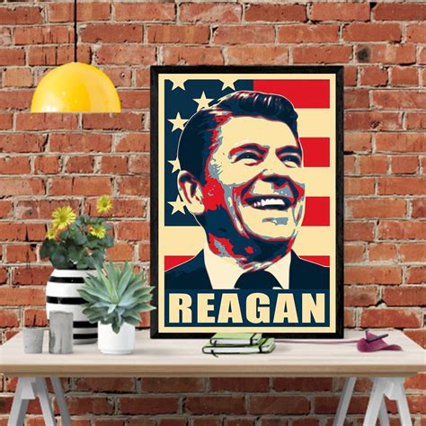 Ronald Reagan Propaganda Poster – Poster | Canvas Wall Art Print - John ...