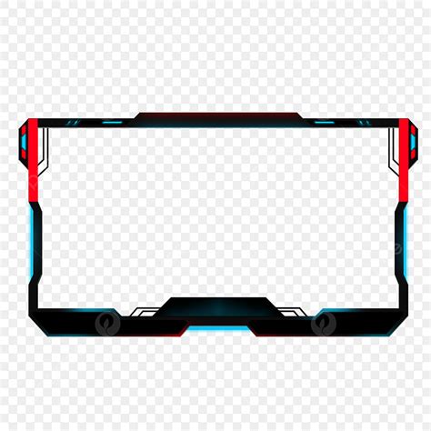 Facecam Border Clipart Vector, Stream Gaming Border Facecam Or Webcam Overlays, Gaming Border ...