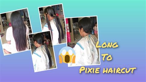 potong rambut Pixie / long to Pixie haircut - YouTube