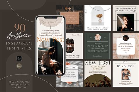 Canva Aesthetic Instagram Templates :: Behance