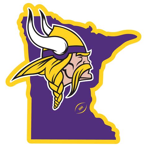 Minnesota Vikings Home State 11 Inch Magnet | Minnesota vikings logo ...