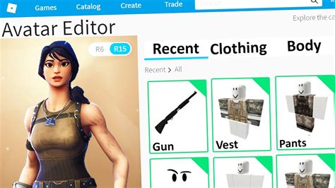 MAKING FORTNITE SKINS A ROBLOX ACCOUNT - YouTube