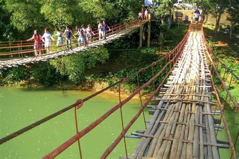 Crossing the Tigbao Hanging Bridge, Bohol | The Poor Traveler