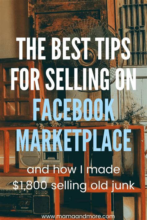 All The Best Tips for Selling on Facebook Marketplace - Mama and More