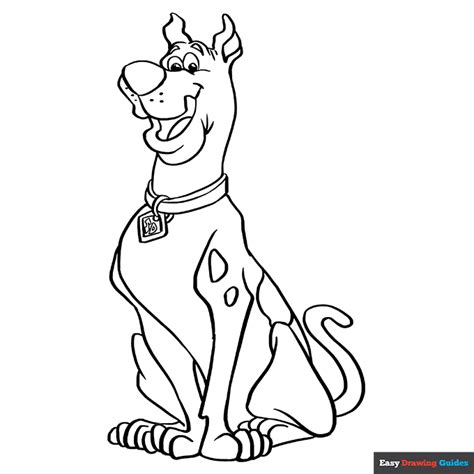 Scooby Doo Coloring Page | Easy Drawing Guides