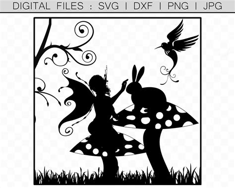 Fairy Garden Svg Magical Fairy Scan N Cut Silhouette Svg - Etsy