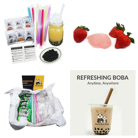 Boba Tea Kit, Bubble Tea Kit, Boba Tea, Bubble Tea DIY Do it yourself, Make your own Boba Milk ...