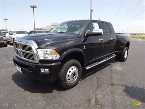 2012 Black Dodge Ram 3500 HD Laramie Limited Mega Cab 4x4 Dually ...