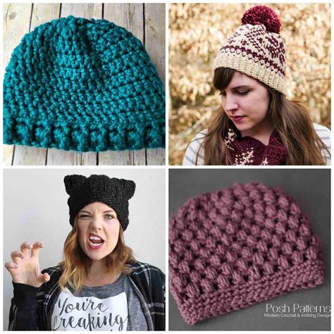 Free Crochet Hat Patterns - Daisy Cottage Designs