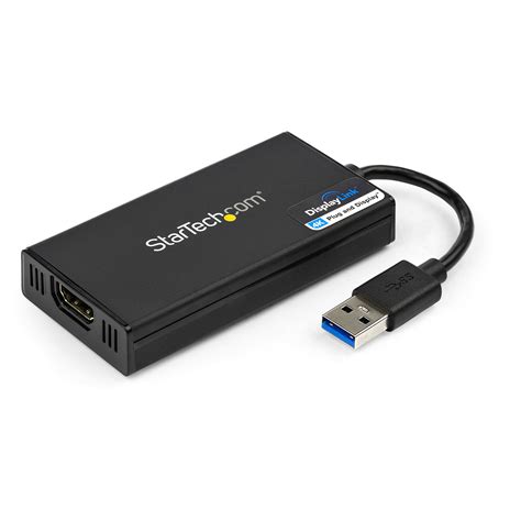 StarTech.com USB 3.0 to HDMI Adapter - 4K 30Hz Ultra HD - DisplayLink Certified - USB Type-A to ...