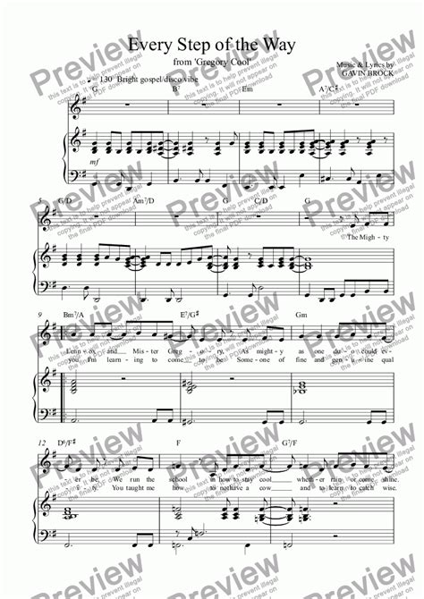 Every Step of the Way - Download Sheet Music PDF file