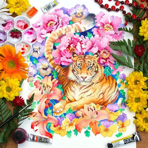 I Painted 12 Animals Of Chinese Zodiac In Watercolor To Show Their ...