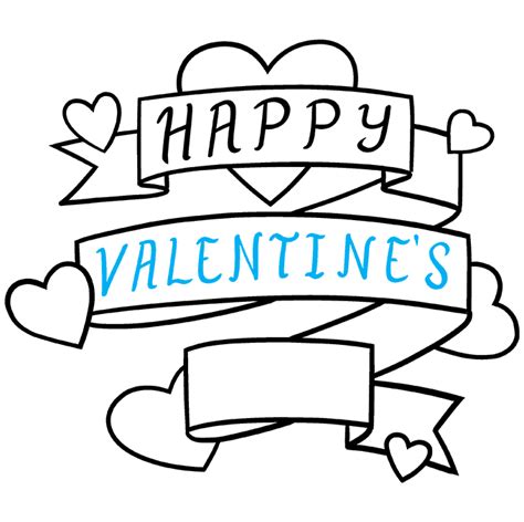 How to Draw a Valentine's Day Card - Really Easy Drawing Tutorial