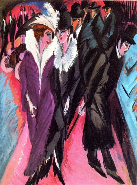 STREET, BERLIN, Painting by Ernst Ludwig Kirchner (1913) - My Daily Art