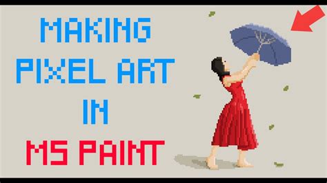 Making beautiful pixel art in Ms Paint - YouTube