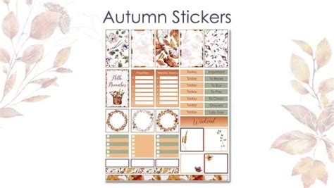 Printable Autumn Stickers | The Printable Collection