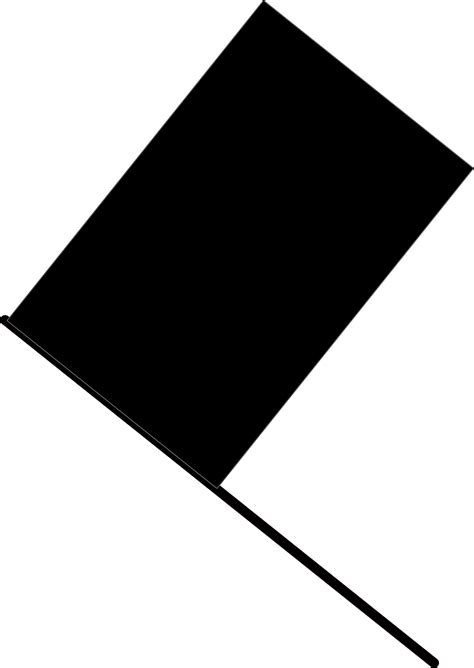 Clipart - Black flag