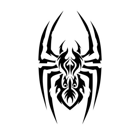 Illustration vector graphic of spider tribal art design tattoo 12201750 ...