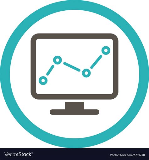 Monitoring icon Royalty Free Vector Image - VectorStock