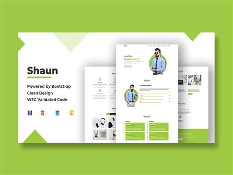 Portfolio Landing Page Template by divinectorweb on Dribbble