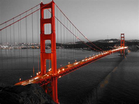 Golden Gate Bridge color-accented from Battery Point at dusk Photography Essentials, Red ...