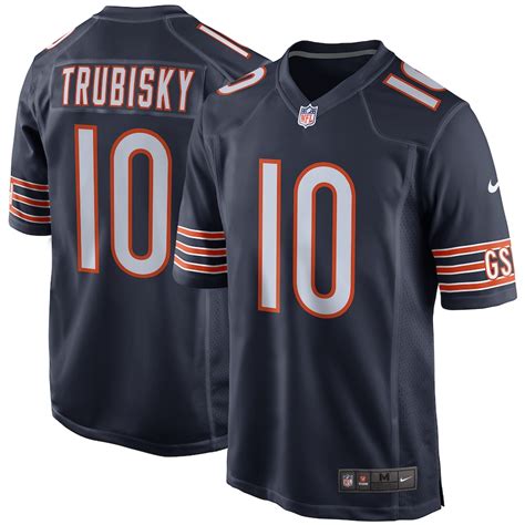 Nike Mitchell Trubisky Chicago Bears Navy Game Jersey