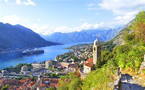 Montenegro, city, houses, bay, river, mountains wallpaper | travel and world | Wallpaper Better