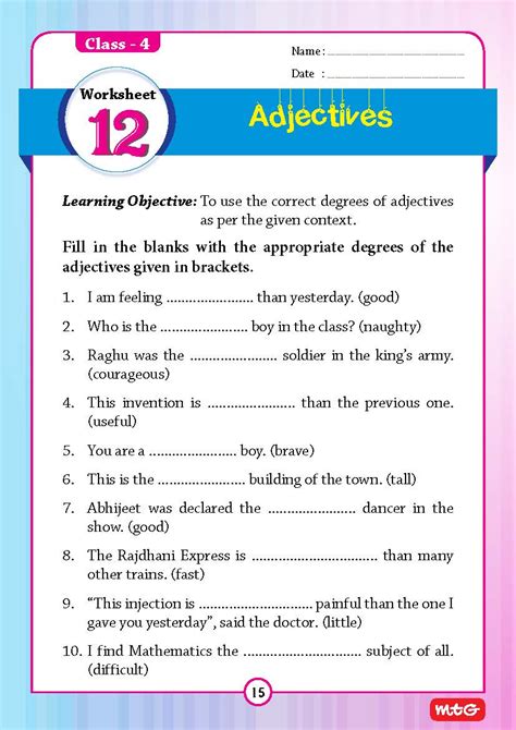 English Grammar Worksheets For Grade 4 Pdf — db-excel.com