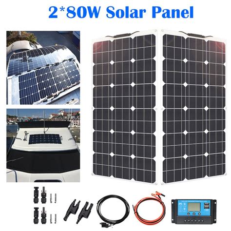 OFF GRID SYSTEM PHOTOVOLTAIC CHARGER 160W (2×80W) FLEXIBLE ...