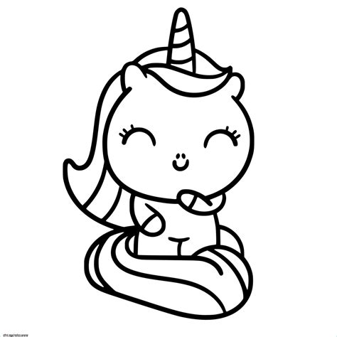 Coloriage Licorne Kawaii A Imprimer Inspirant Photos Coloriage Bebe Licorne Kawaii Timide ...