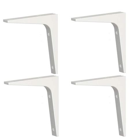 White 6.75 X 6.75 Ikea Shelf Bracket Ekby Stodis 4 Pack Shelf Brackets & Supports Tools & Home ...