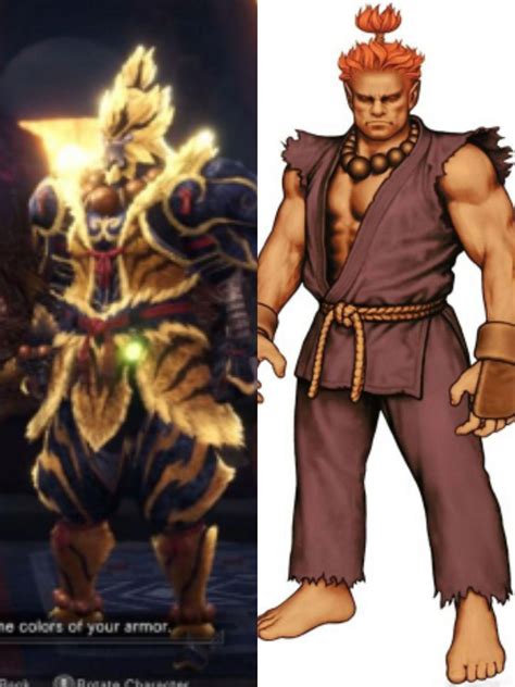 Furious Rajang Alpha Armor looks like Akuma from Street Fighter : r/MonsterHunter