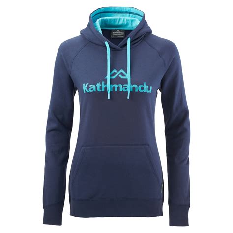 Kathmandu Women's Hooded Pullover v2 - Moonlight/Pacific Blue